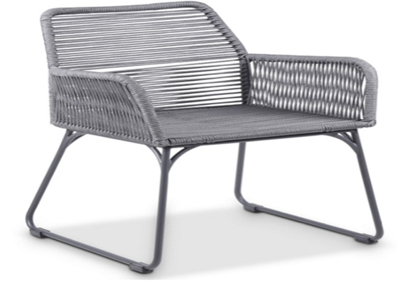 Portable E Coating Outdoor Foldable Chair Double Braided Spun Polyester Untuk Taman