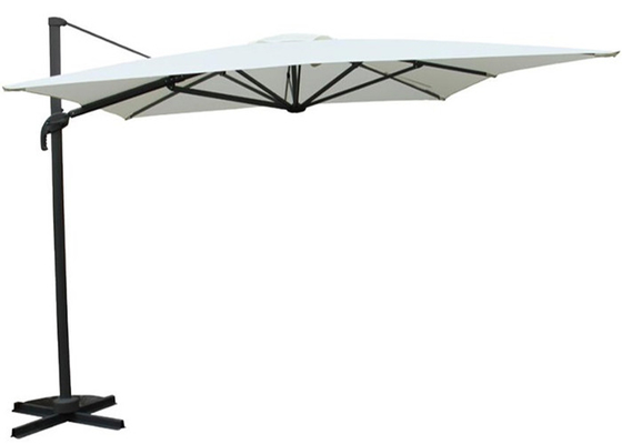 Aluminium Outdoor Hanging Umbrella Roman Parasol 180G Polyester 3 X 4m