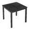 80cm Outdoor Square Aluminium Table Top Parket Kayu Plastik Hitam