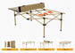 Perabot Luar Ruang Berkemah Piknik Dilipat Menggulung Meja Meja Lipat Portabel