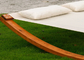 Pool Sun Lounger Furnitur Outdoor Red Brown Wooden Lounger Untuk Dewasa / Anak-Anak