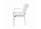 Kursi Lipat Luar Ruangan Textilene Ramah Lingkungan Aluminium Stackable Patio Chairs