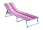 OEM ODM Aluminium Dan Textilene Sun Loungers Chair Tahan UV