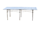 Meja Lipat Aluminium Ringan Polywood Untuk Teras Taman