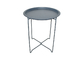 40x48cm Round Metal Coffee Table Perabot Ruang Keluarga Rumah