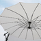 Payung Gantung Luar Ruangan Tahan Angin 3M Aluminium Pole Steel Rib